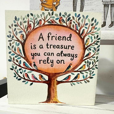 A Friend is a Treasure Sign - Celebrate the Value of Friendship